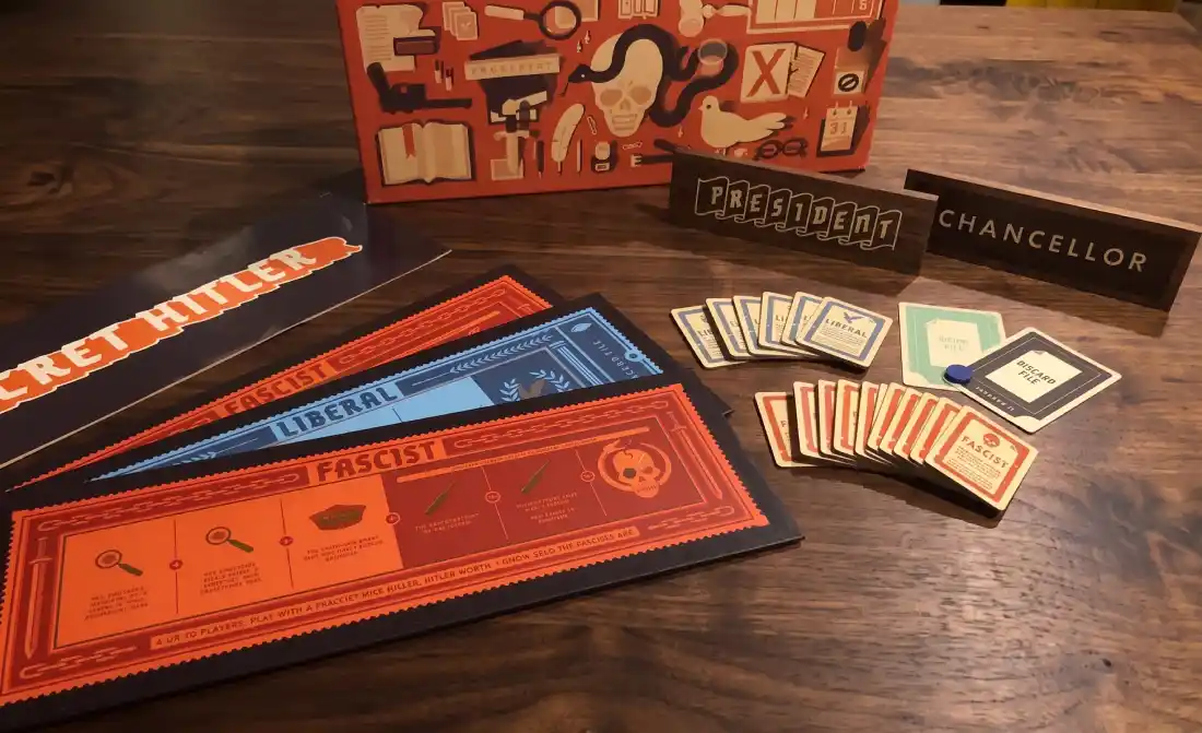 some parts of the Secret Hitler board game